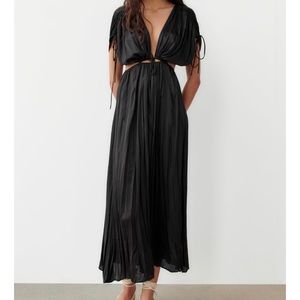Black Zara Maxi Dress with cutouts